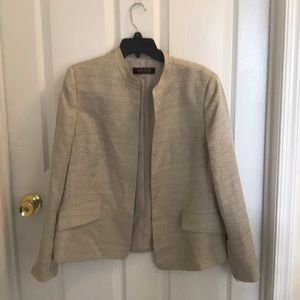 Womens tan blazer jacket size 14